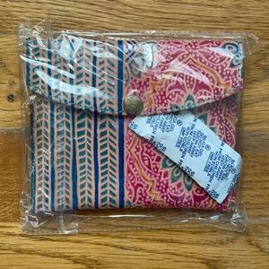 NWT Cost Plus World Market Leather Small Coin Pouch